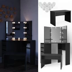 Coiffeuse D'angle Arielle (3 éléments) -Mobilier Soldes 5947a4c8a1724d988ea4d9da288ba026