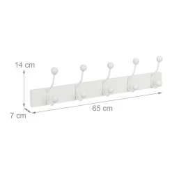 Portemanteau Mural Blanc 5 Crochets 15 Portemanteau Mural Blanc 5 Crochets -Mobilier Soldes 5a86542750ba4bbbbda5df5b834d1811