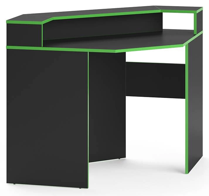 Bureau Ordinateur Kron 90cm Noir/vert 3 Bureau Ordinateur Kron 90cm Noir/vert