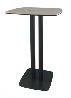 Table 60x60cm Céramique Pied Métal SIGMA