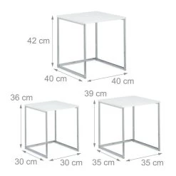 Table Gigogne Lot De 3 Bois -Mobilier Soldes 63d0ef6e8a254c4fa480d6be01c324aa