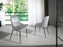 Chaise à Manger Velours Et Similicuir. -Mobilier Soldes 66afb4a3de944ac397118e6308265920