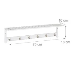 Garde Robe Mural Blanc Avec Supports -Mobilier Soldes 69f85058cbc04dc7ad34a2c6fae99fc4