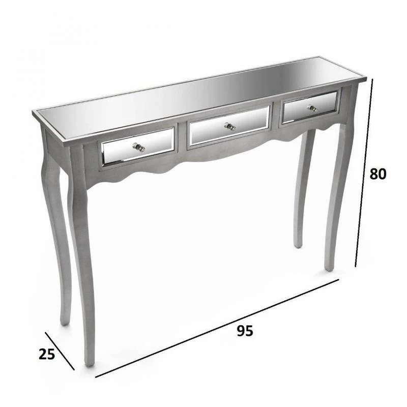 ROMA Console Argent 25 X 107 5 ROMA Console Argent 25 X 107 – Image 3