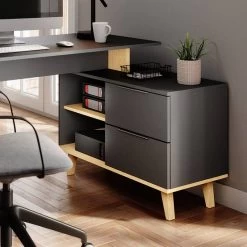 Bureau Neptune XL Anthracite/sonoma -Mobilier Soldes 6d3fa1b6b9a2480e8d9ba88090f16d37
