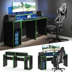 Bureau Ordinateur Kron Noir/Vert Set 8 12 Bureau Ordinateur Kron Noir/Vert Set 8 -Mobilier Soldes 6fa887f628e642bd82e2ba72ecd90599