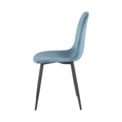 Lot De 4 Chaises En Velours - BIBA -Mobilier Soldes 709c83cbb2344a968a2606dd18a90757