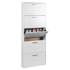 Meuble Chaussures Chêne H.164 Cm - TIDY -Mobilier Soldes 727748ae3c334dc5a4db313cc65eb50d