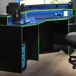 Bureau Ordinateur Kron Noir/Vert Set 5 -Mobilier Soldes 792e045f53e045fab951e35fb3981644