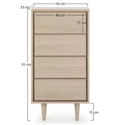 Chiffonnier Denia 4 Tiroirs -Mobilier Soldes 7a687cea963743a18a1866d3c9945ccc
