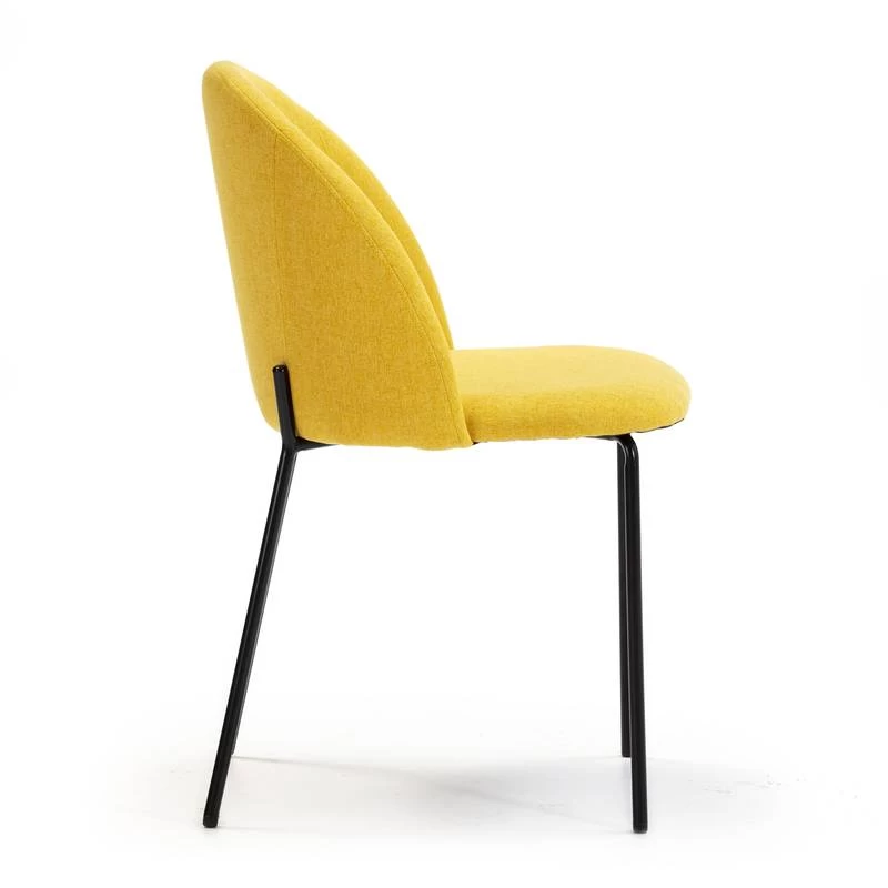 Pack 2 Chaises Kenia Tapissées Moutarde 5 Pack 2 Chaises Kenia Tapissées Moutarde – Image 3