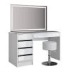 Coiffeuse Sherry, Miroir LED Et Tabouret -Mobilier Soldes 7fe5e91b5cc54728bea6e8c49325f60f