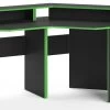 Bureau Ordinateur Kron Noir/Vert Set 5