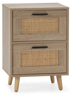 Table Chevet Dalia 2 Tiroirs Chêne