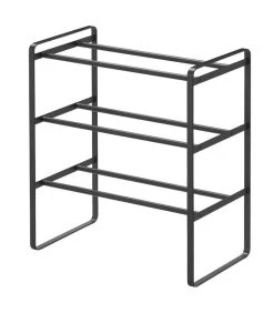Yamazaki Etagère à Chaussures Noire Extensible -Mobilier Soldes 8262fc5fe9034f2ea62dc967e77b9e06
