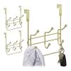 3x Porte-manteaux Avec 3 Crochets Double