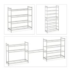 Étagère à Chaussures Empilable 4 Niveaux -Mobilier Soldes 84d7b51c567c47fa96ae315607cf5225