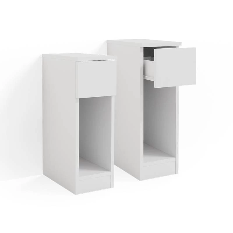 Table De Nuit Enton Blanc Lot De 2 3 Table De Nuit Enton Blanc Lot De 2
