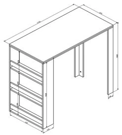 Table De Bar 117cm Blanche/anthracite -Mobilier Soldes 8ed1e8bfaf5f40c5ae45bb4e6518f2d0.cropped 50 8 893 992.processed 2