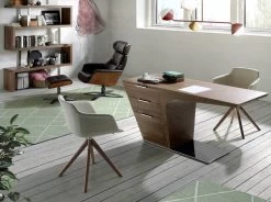 Chaise Pivotante En Tissu Et Bois Noyer -Mobilier Soldes 8f59371384764bddae6ae5262d7f2f1e