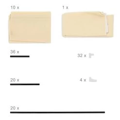 Meuble à Chaussures VALENTIN Tissu Beige -Mobilier Soldes 92357782a0bd43c7824c6c2bd286bdc9 2