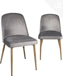 Chaise Scandinave Velours DIMA -Mobilier Soldes 93de71dc65324f0483ce8fcfa6114dcd