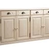 Buffet 4 Portes 4 Tiroirs En Bois Brut