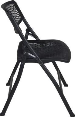 Lot De 4 Chaises Pliables SABA (Noir) -Mobilier Soldes 9850fe40a2814a47bf229fa0c30351d2