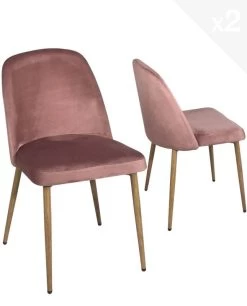 Chaise Scandinave Velours DIMA