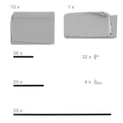 3x Meubles à Chaussures Anthracite -Mobilier Soldes 9bbf9a719d3843549c2e22c1fa68447d 1