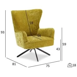 Fauteuil Bob Jaune -Mobilier Soldes 9c5f2f13238844928fa7c16518f2c955