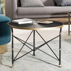 Table D'appoint Ronde Ceinture Doré -Mobilier Soldes 9c7a7317e25946a3a6879e2d08ba9ea6