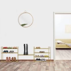 Étagère à Chaussures Empilable 4 Niveaux -Mobilier Soldes 9cecfdb786fb42d7b46166f3478b4b96