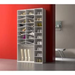 Meuble Chaussures 28 Rangements Miroir -Mobilier Soldes 9dca2637a15a4961bef19bac61fa991d