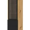 Armoire Vitrine AURA 37x33x150 -Mobilier Soldes a1c73e1eff394ac686396641b31fd63e