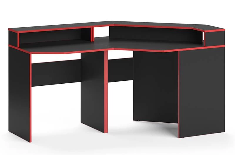 Bureau Ordinateur Kron Noir/rouge Set 5 3 Bureau Ordinateur Kron Noir/rouge Set 5