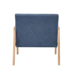 Fauteuil BONIFACIO En Tissu Bleu -Mobilier Soldes a845ee16017e421582cc09ad1789d2dc