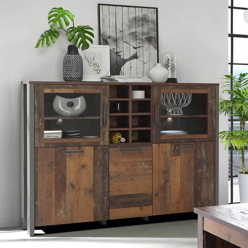 Buffet Vitré 5 Portes 18 Niches - BUCK 4 Buffet Vitré 5 Portes 18 Niches - BUCK – Image 2