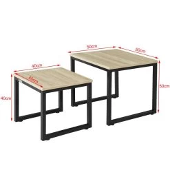Lot De 2 Tables Basses Gigognes FBT42-HG -Mobilier Soldes a9226f12b47f4581ab0678eba9a8cfb8
