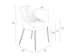Chaise à Manger Velours Et Similicuir. -Mobilier Soldes a9a4d3c517c143cb921c41fb744b7b83