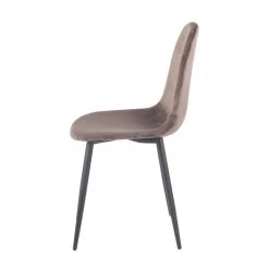 Lot De 4 Chaises En Velours - BIBA -Mobilier Soldes af09ba7319eb4cd1aafbb790652e8a56