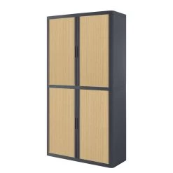 Armoire à Dossiers EasyOffice 38 Armoire à Dossiers EasyOffice -Mobilier Soldes aktenschrank easyoffice anthrazit buche 204 cm 1751198