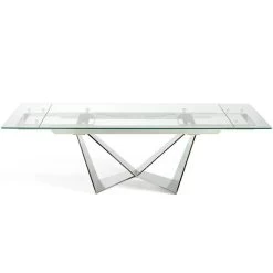 Table à Manger Extensible En Verre -Mobilier Soldes b14f7211194c470ab0d15cc279ae0f6d