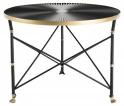 Table D'appoint Ronde Ceinture Doré