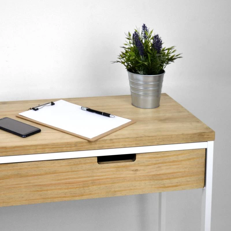 Console Avec Tiroir Icub 40x120cm Blanc 4 Console Avec Tiroir Icub 40x120cm Blanc – Image 2