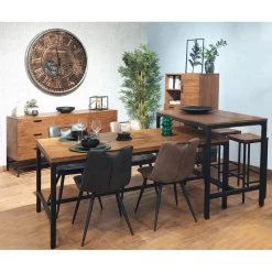 Table Haute L120cm Pin Recyclé Et Métal -Mobilier Soldes b7606e0fbfb44ff7927a7a7d67a81a05