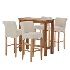 Table De Bar TimWOOD -Mobilier Soldes bartisch james eiche massiv geoelt 320332