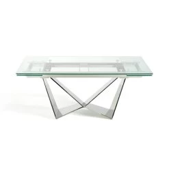 Table à Manger Extensible En Verre -Mobilier Soldes bd926dd09f0141bf83de67a9f6c2d78e