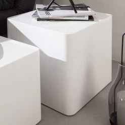 Tables D’appoint Square (lot De 2) 11 Tables D’appoint Square (lot De 2) -Mobilier Soldes beistelltisch square 2er set hochglanz weiss 4256128