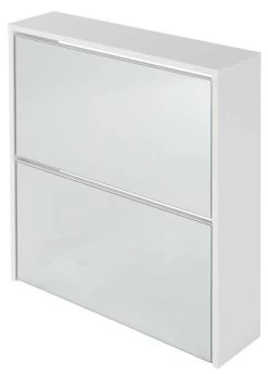 Armoire à Chaussures 63x17x67 Cm Blanc